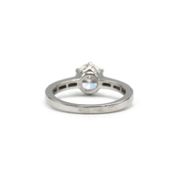 Solitaire accompagné - Or blanc et Diamant 1,27 cts