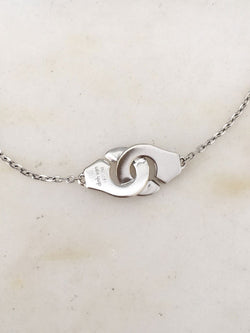 DINH VAN Bracelet menottes en or blanc 18K