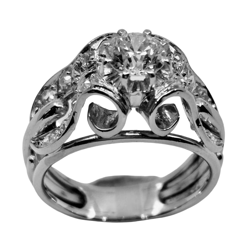 Bague en platine et diamant Epoque 1950