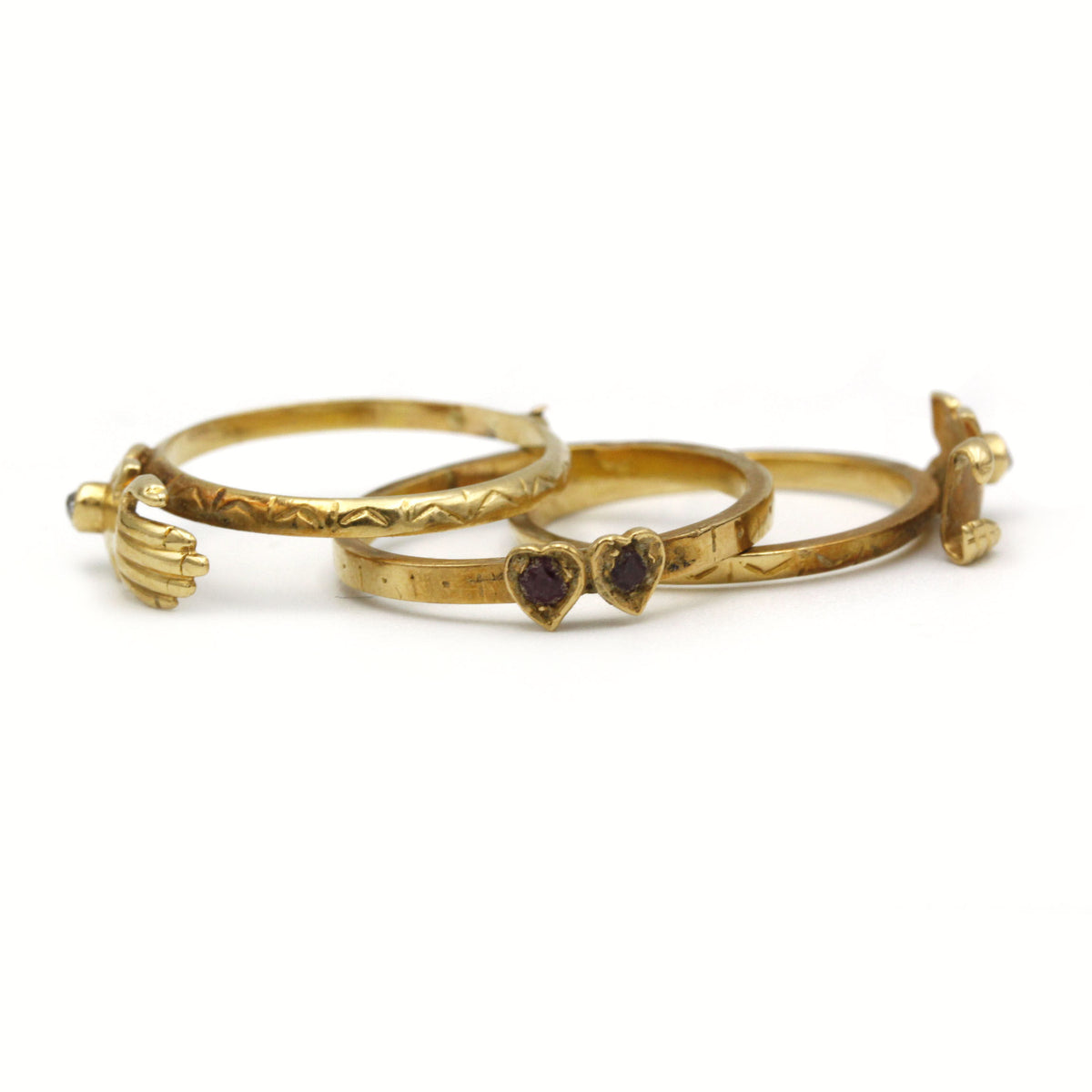 Bague - Or, Diamants & Rubis