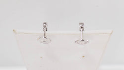 Boucles d'oreilles en or blanc, améthystes et diamants