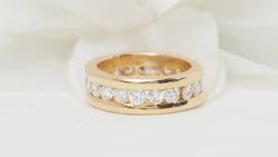 Alliance américaine en or jaune et diamants 1,68ct