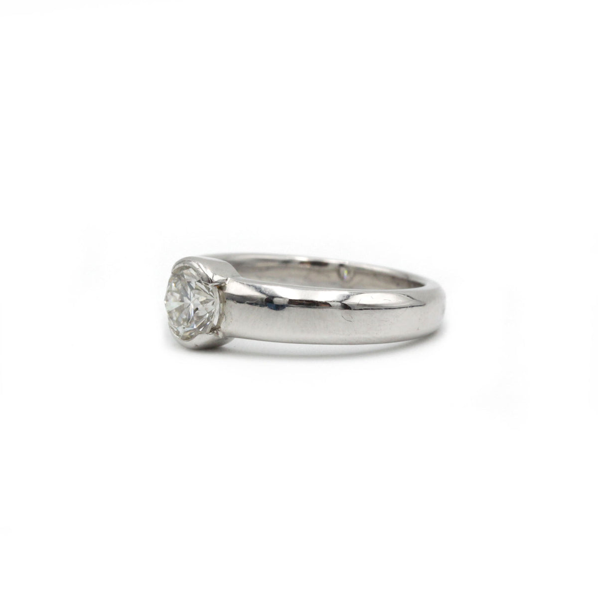 Bague - Or blanc et diamant