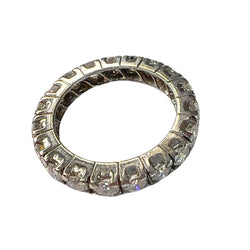 SORTIJA SIN FIN DISEÑO CLÁSICO ÉPOCA 1930-1935 de ORO 18 kts con DIAMANTES