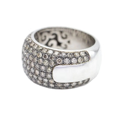 Bague Bandeau en or blanc, or rose et diamants