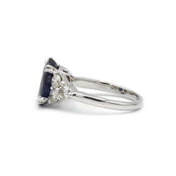 Bague - Or, Diamants & Saphir