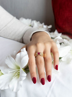 Bague Rubis Diamant
