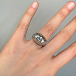 Bague - Platine et Diamants