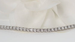 Bracelet rivière en or blanc et diamants 1ct