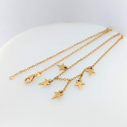 Collier étoiles en or jaune