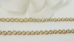Collier rivière en or jaune et diamants
