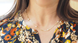 Collier en or jaune et perles de culture