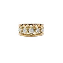 Bague - Or, Platine & Diamants
