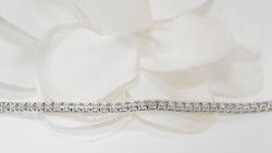 Bracelet rivière en or blanc et diamants 1ct