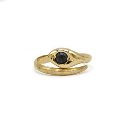 Bague Serpent - Or et Saphir