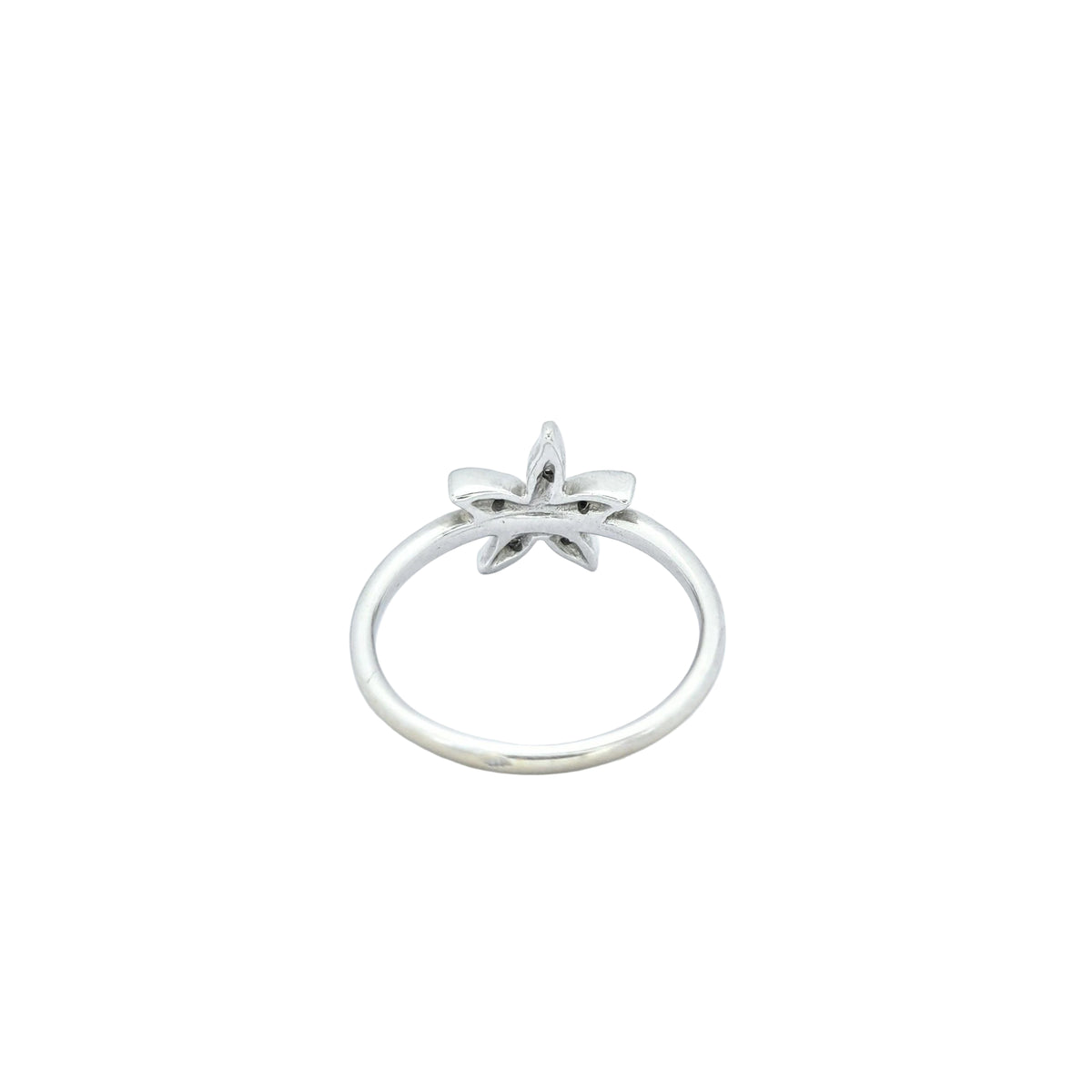 Bague Florale or blanc et diamants