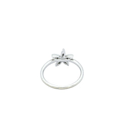 Bague Florale or blanc et diamants
