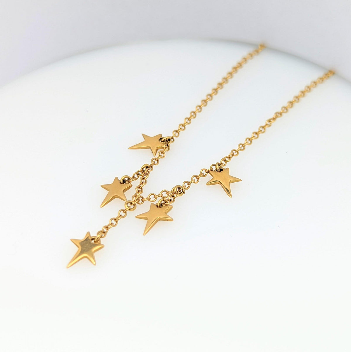 Collier étoiles en or jaune