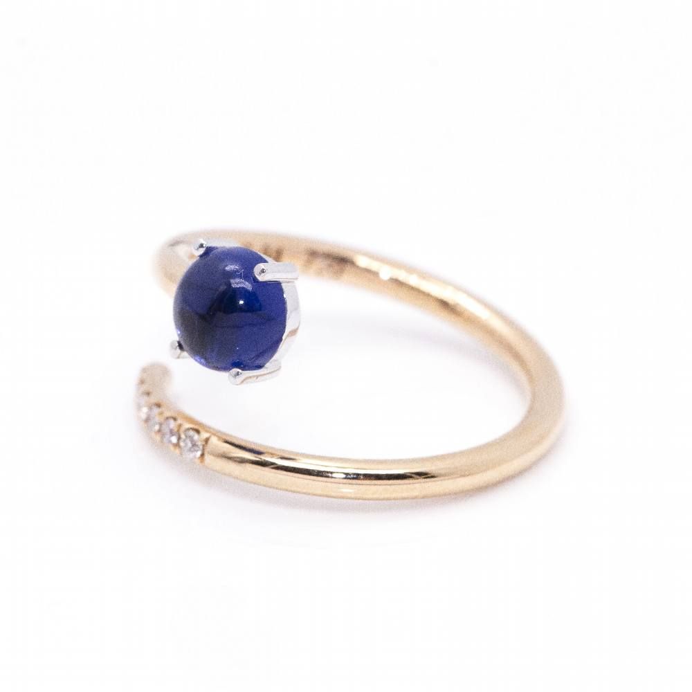 Bague RAY en saphir et or