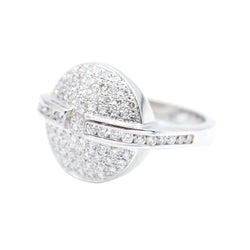 Bague POKER en or blanc avec diamants d'occasion