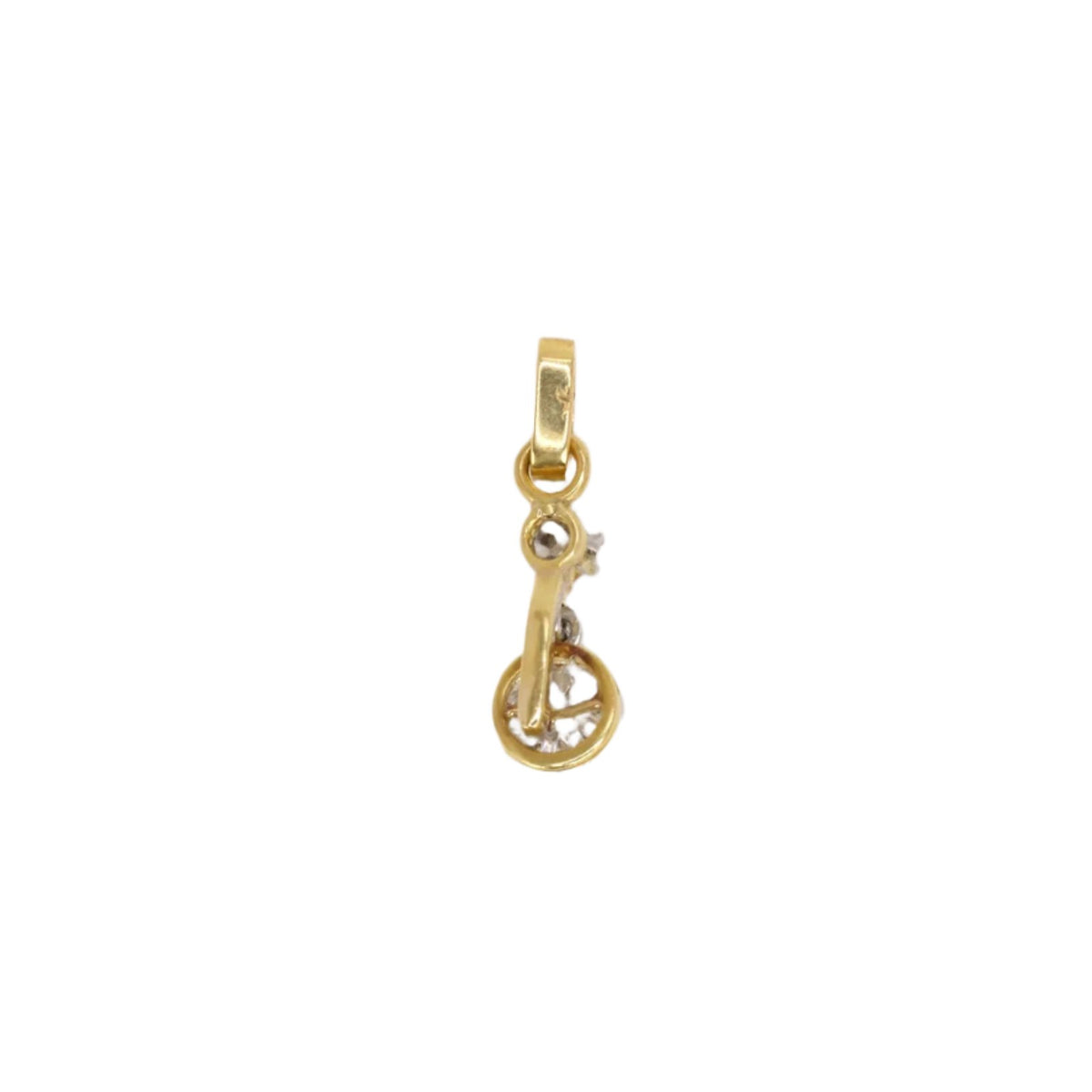 Pendentif ancien diamants 0,15 ct