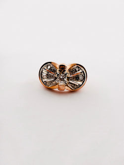 Bague Nœud diamants en or jaune