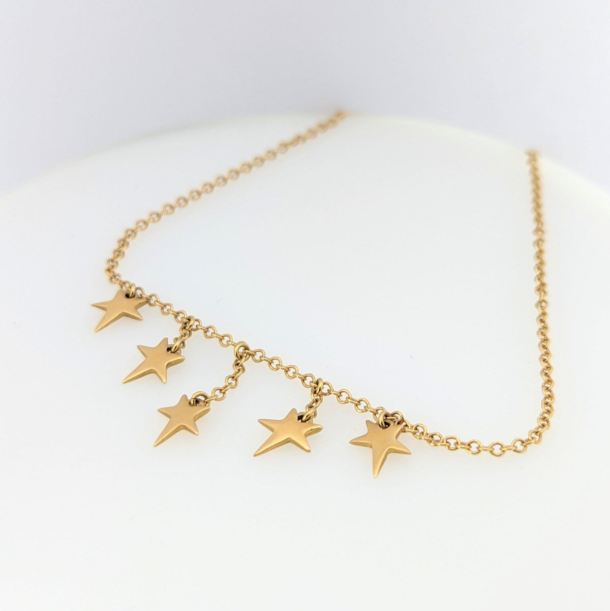 Collier étoiles en or jaune