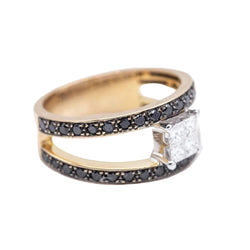 Bague en or et diamant Monture invisible d'occasion