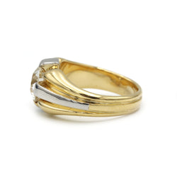 Chevalière - Or et diamant