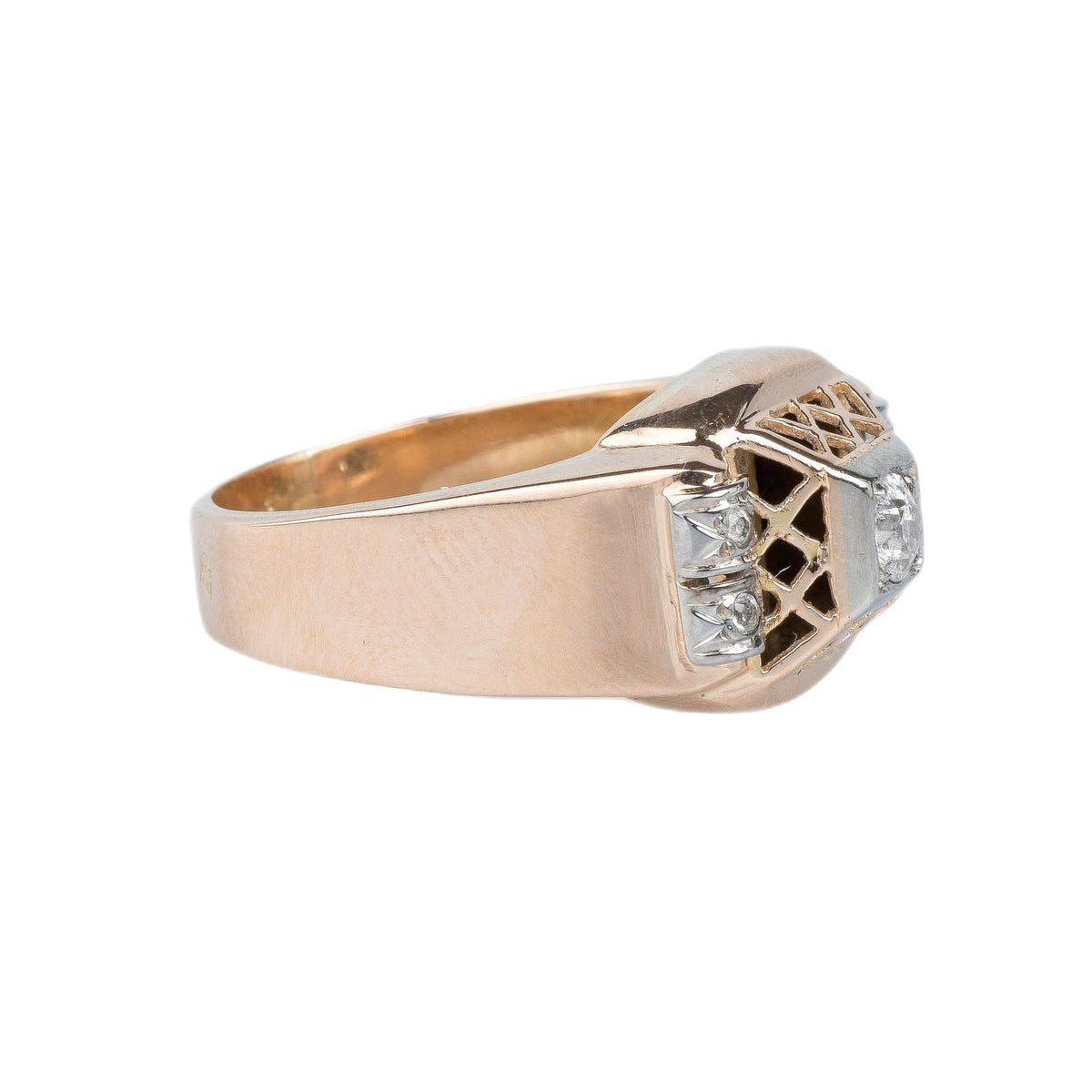 Bague en or rose 18 cts