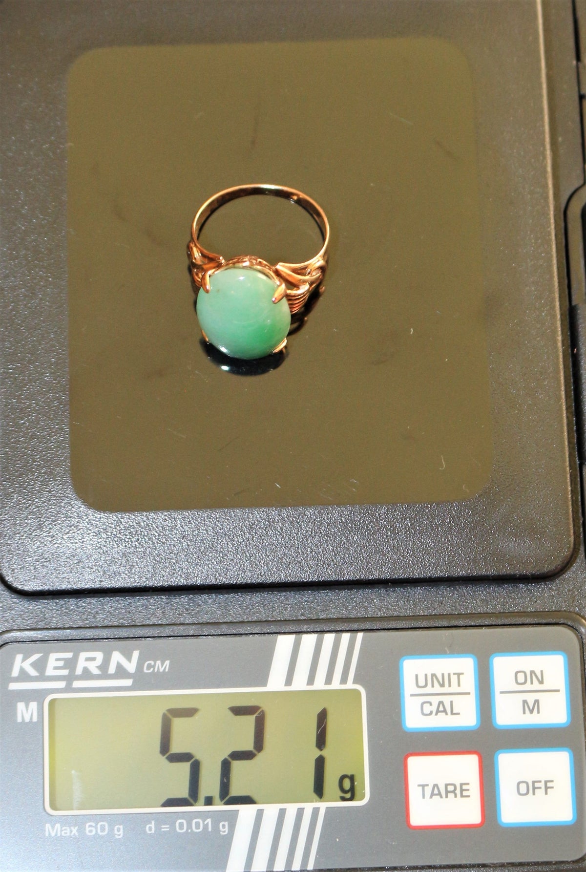 Bague Jade Or jaune
