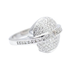 Bague POKER en or blanc avec diamants d'occasion