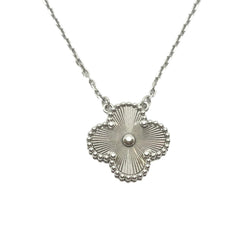 Collier VAN CLEEF & ARPELS Vintage Alhambra en or blanc