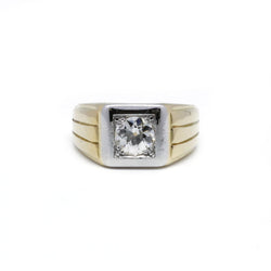 Chevalière - Or Et Diamant