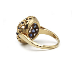 Bague - Or, rubis, saphirs et diamants