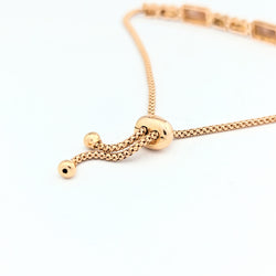 Bracelet en or rose diamants et nacre