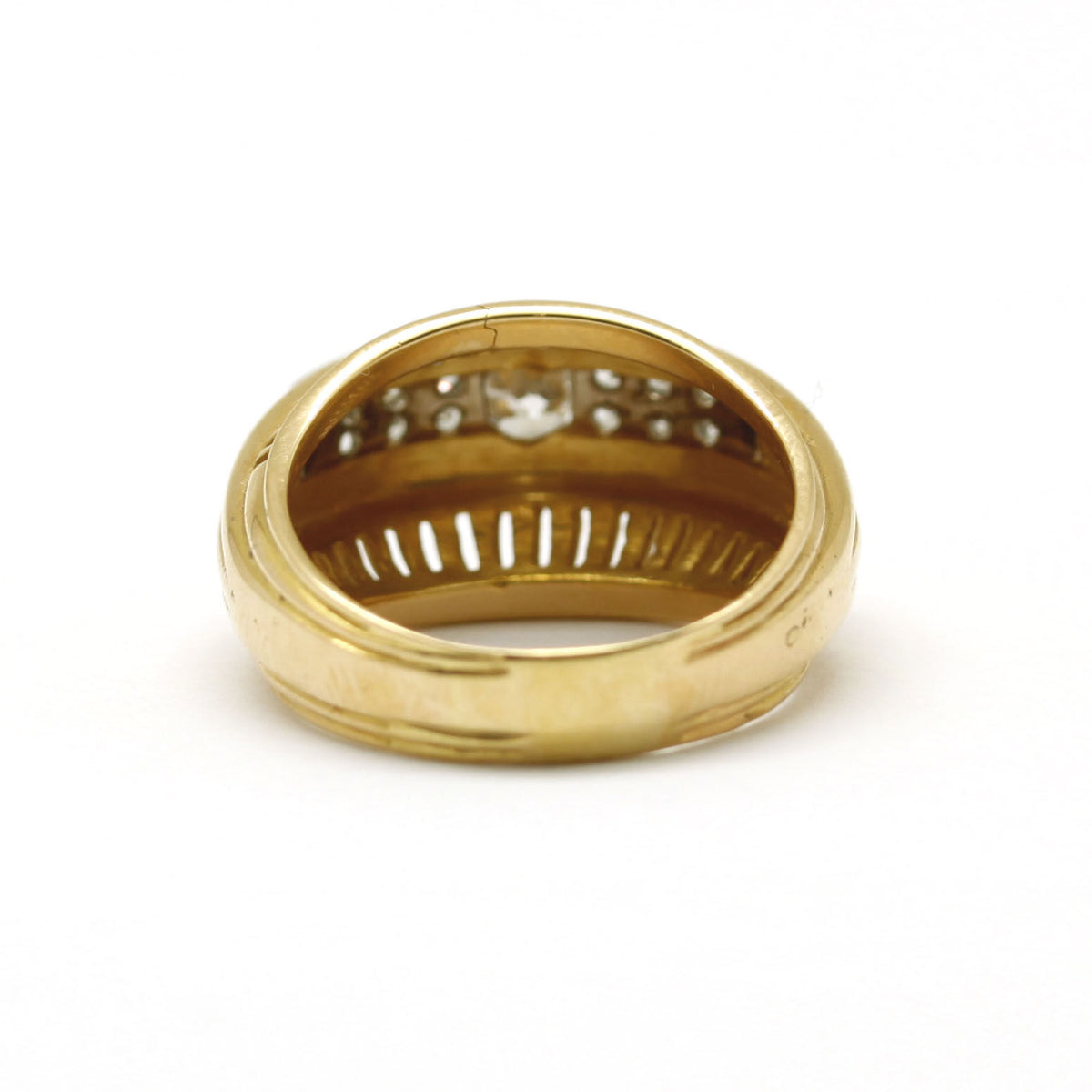 Bague - Or, Platine & diamants