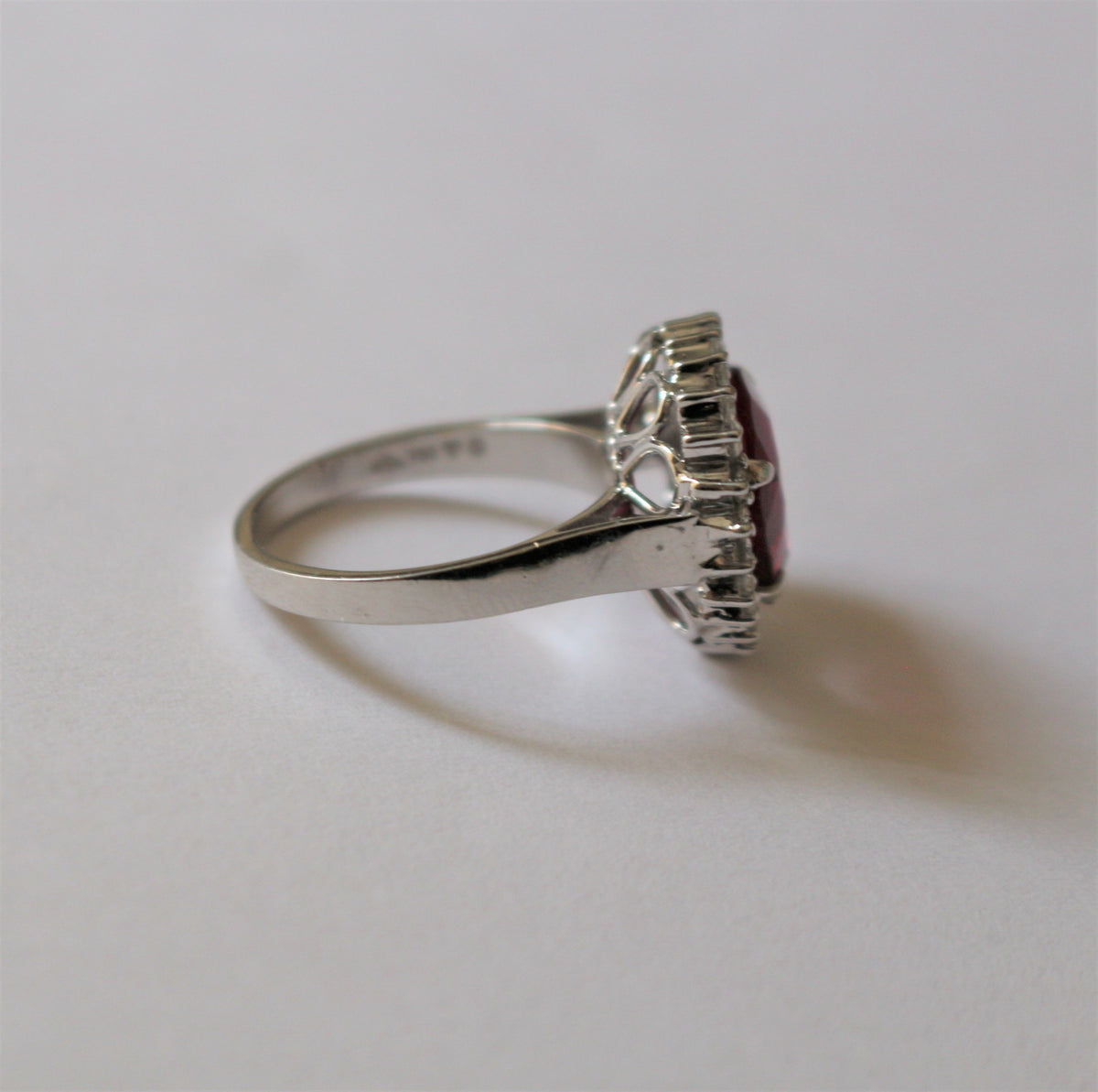 Bague rubellite et diamants
