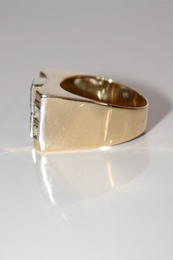 Bague Tank Diamants Taille Rose