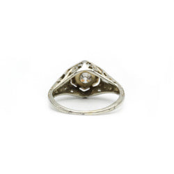 Bague - Or blanc et diamants
