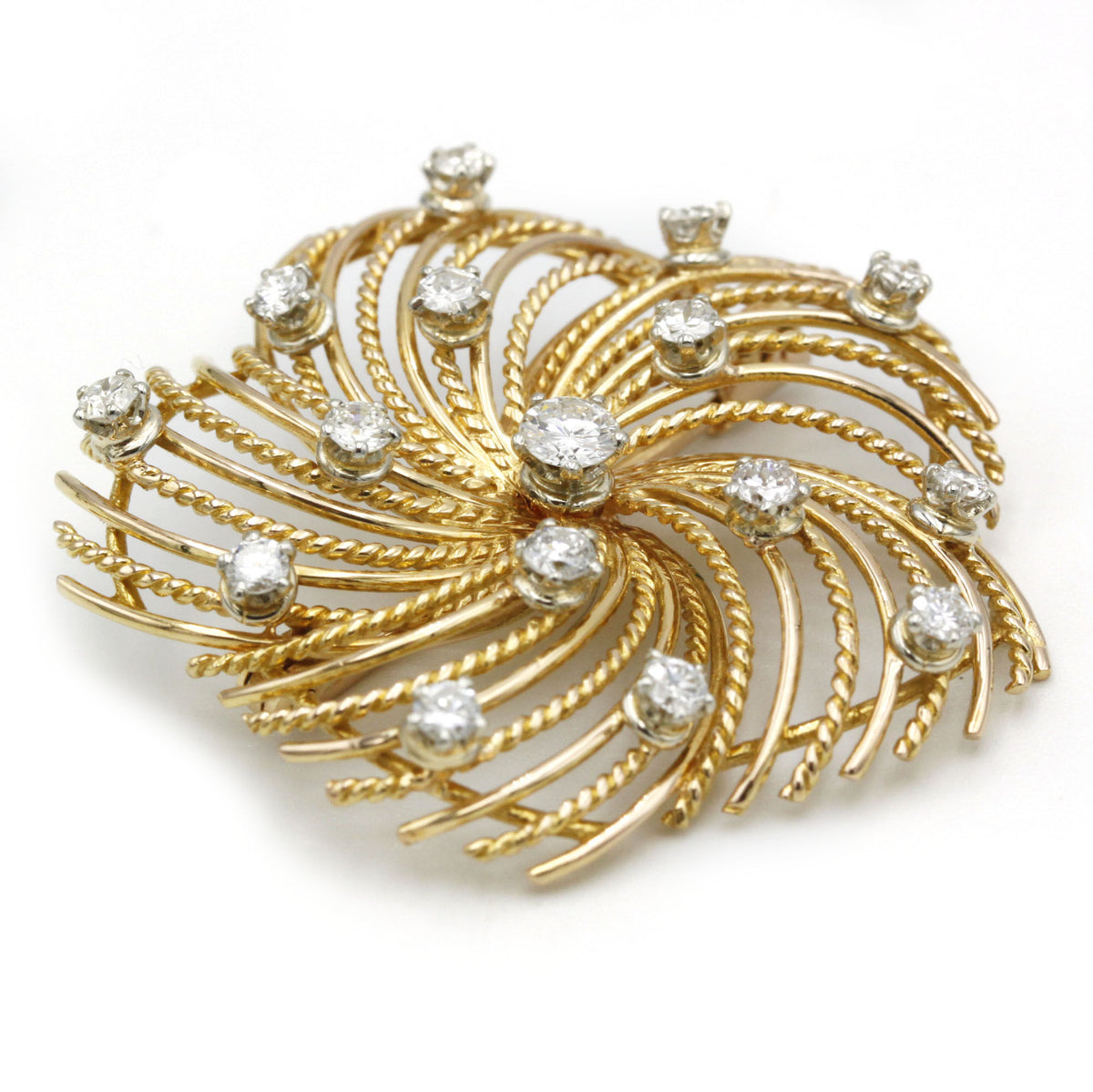 Broche - Or & Diamants