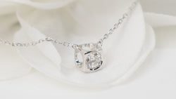 Collier Dinh Van Le Cube diamant en or blanc et diamant