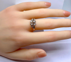 Bague en or 18 carats en diamants, époque 1900