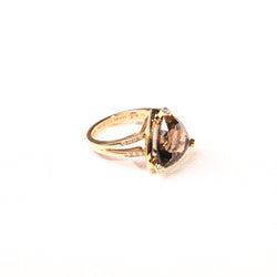 Bague MAUBOUSSIN "Mes Couleurs à Toi" quartz fumé en or jaune