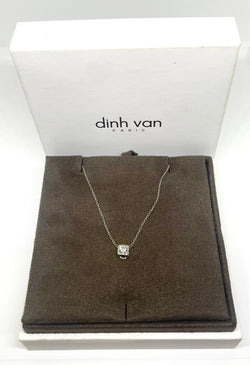 Dinh Van- Collier le cube or blanc taille moyen