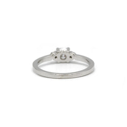 Solitaire accompagné - 0,38 carat D VVS1