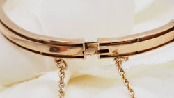 Bracelet en or rose et grenat