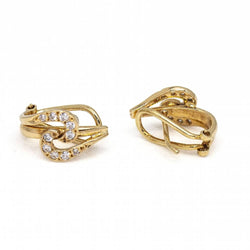 Original 1955 Boucles d'oreilles en or et diamants