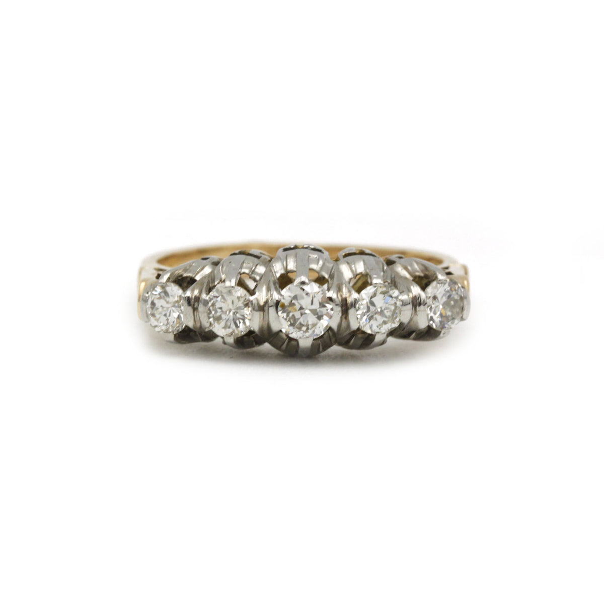 Bague - Or, Platine & Diamants