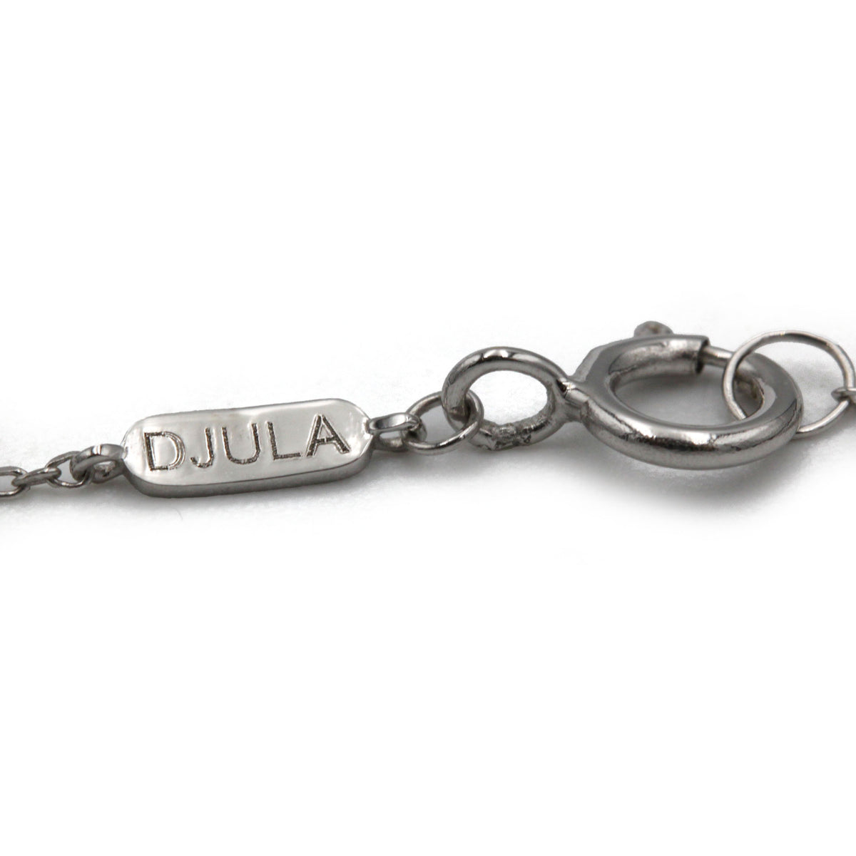 Collier DJULA Magic Touch Main en or blanc et diamants